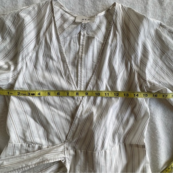 A.L.C. Enzo Puff-Sleeve Wrap Mini Dress Size 0 - Picture 9 of 12